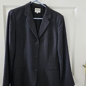 Armani Collezioni Women's Dark Gray Blazer
